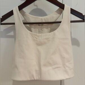 Girlfriend Collective LIKE NEW Paloma Racerback Bra Size Small in Ivory